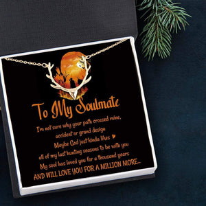 Hunter Necklace - Hunting - To My Soulmate - All Of My Last Hunting Seasons To Be With You - Gnt13018