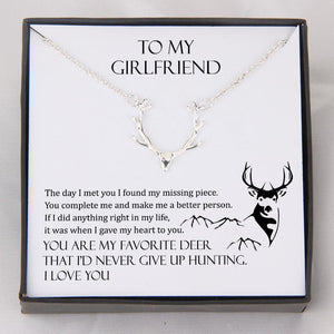 Hunter Necklace - My Girlfriend - You Are My Favorite Deer - Gnt13004