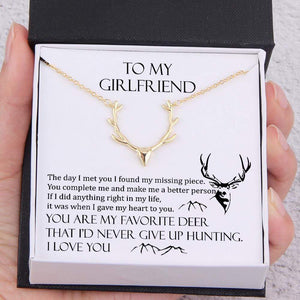 Hunter Necklace - To My Girlfriend - You Are My Favorite Deer - Gnt13003