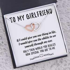Interlocked Heart Necklace - To My Girlfriend - How Special You Are To Me - Gnp13011