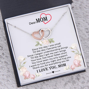 Interlocked Heart Necklace - To My Mom - Thank You For Everything You Do - Gnp19011