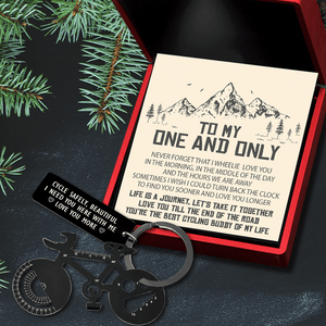 Jet Black Cycling Multi-tool Keychain - Cycling - To My One And Only - I Need You Here With Me - Gkzo13001