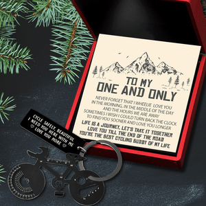 Jet Black Cycling Multi-tool Keychain - Cycling - To My One And Only - I Need You Here With Me - Gkzo13001