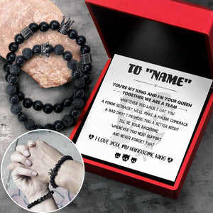 King & Queen Couple Bracelets - To My Man - You Are My King And I Am Your Queen - Gbae26001