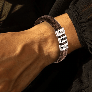 Leather Bracelet - American Football - To My Football Mom - Thanks For Always Being There For Me - Gbzl19002