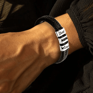 Leather Bracelet - American Football - To My Football Mom - Thanks For Always Being There For Me - Gbzl19002