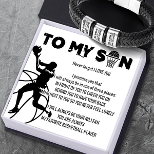 Leather Bracelet - Basketball - To My Son - Be Brave When You Are Scared - Gbzl16024