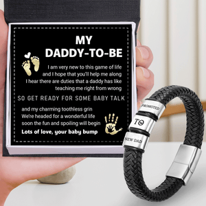 Leather Bracelet - Family - To Dad-to-be - We’re Headed For A Wonderful Life - Gbzl18020