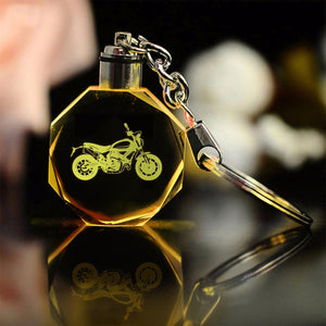 Led Light Scrambler Keychain - Biker - To My Son - I Love You - Gkwi16002