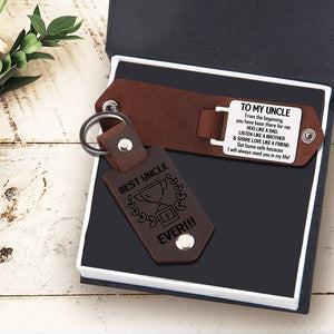 Message Leather Keychain - Family - To My Uncle - I Will Always Need You In My Life - Gkeq29003
