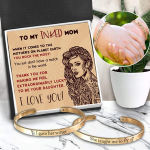 Mom & Daughter Bracelets - Tattoo - To My Mom - You Rock The Most - Gbt19007