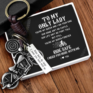 Motorcycle Keychain - Biker - To My Lady - I Love You - Gkx13007