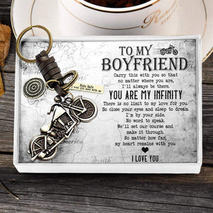 Motorcycle Keychain - To My Boyfriend - I Love You - Gkx12006