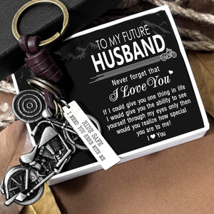 Motorcycle Keychain - To My Future Husband - Ride Safe I Need You Here With Me - Gkx24001
