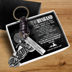 Motorcycle Keychain - To My Husband - Every Single Day That I Spend Being Your Wife - Gkx14007