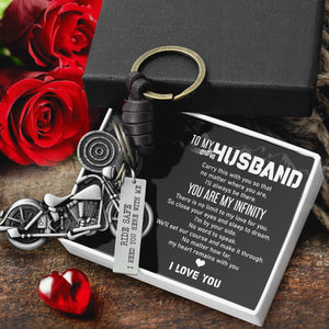 Motorcycle Keychain - To My Husband - You Are My Infinity - Gkx14002
