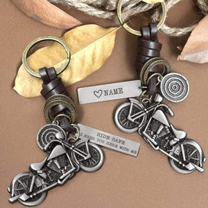 Motorcycle Keychain - To my man - Ride Safe I Need You Here With Me - Gkx26001