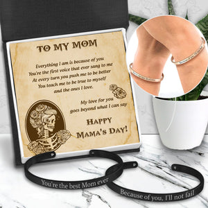 Mum & Daughter Bracelets - Skull - To My Mom - My Love For You Goes Beyond What I Can Say - Gbt19011