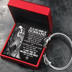 Norse Dragon Bracelet - Viking - To My Husband - I Love You To Valhalla And Back - Gbzi14003