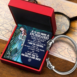 Norse Dragon Bracelet - Viking - To My Husband - I Love You To Valhalla & Back - Gbzi14002