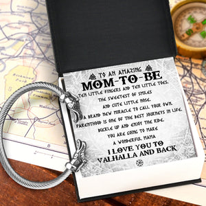 Norse Dragon Bracelet - Viking - To My Mom-to-be - I Love You To Valhalla And Back - Gbzi19003