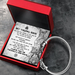 Norse Dragon Bracelet - Viking - To My Son - I Love You To Valhalla And Back - Gbzi16007