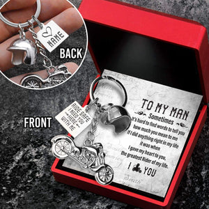 Personalize Classic Bike Keychain - To My Man - I Love You - Gkt26016