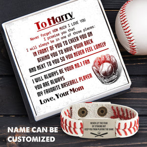 Personalized Baseball Bracelet - Baseball - To My Son - From Mom - How Much I Love You - Gbzj16011