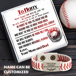 Personalized Baseball Bracelet - Baseball - To Our Son - Never Forget How Much I Love You - Gbzj16009