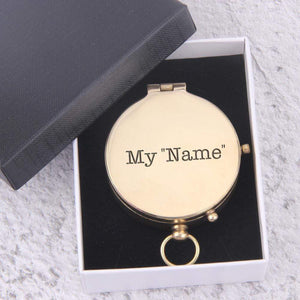 Personalized Engraved Compass - Not All Those Who Wander Are Lost - Gpb26148