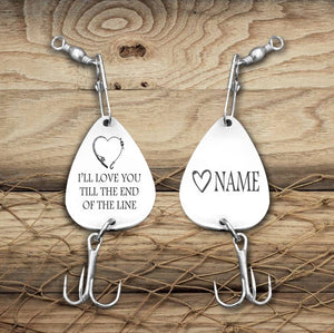 Personalized Engraved Fishing Hook - To My Man - Maybe God Just Kinda Likes You And Me To Go Fishing Forever Together - Gfa26005