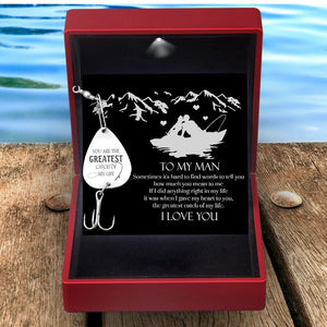 Personalized Fishing Hook - To My Man - The Greatest Catch Of My Life - Gfa26002