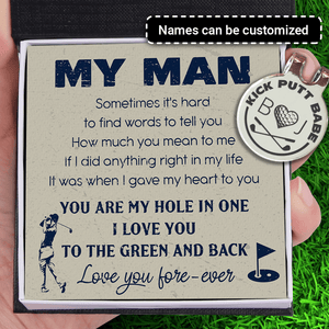Personalized Golf Marker - Golf - To My Man - I Love You Fore-ever - Gata26010