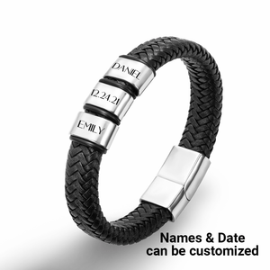 Personalized Leather Bracelet - Wedding - To My Future Husband - I Have Found My Home - Gbzl24001