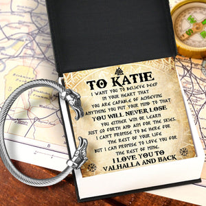 Personalized Norse Dragon Bracelet - Viking - To My Son - You Will Never Lose - Gbzi16002