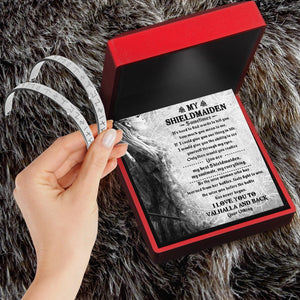 Personalized Viking Rune Couple Bracelets - To My Shieldmaiden - I Love You To Valhalla And Back - Gbt13002