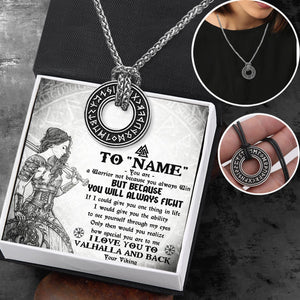 Personalized Viking Rune Necklace - Viking - To My Shield Maiden - How Special You Are To Me - Gndy13001