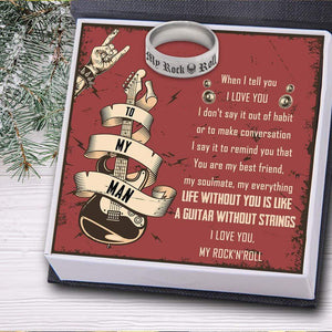 Rock 'N' Roll Ring - Guitar - To My Man - You Are My Everything - Gri26016
