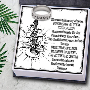 Rock 'N' Roll Ring - Guitar - To My Rockin' Man - You Are The Beat In My Heart - Gri26019