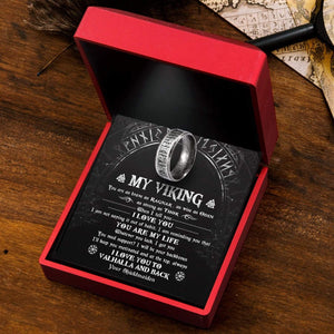 Rune Ring - My Viking - You Are My Life - Gri26004
