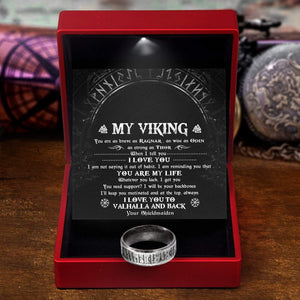 Rune Ring - My Viking - You Are My Life - Gri26004