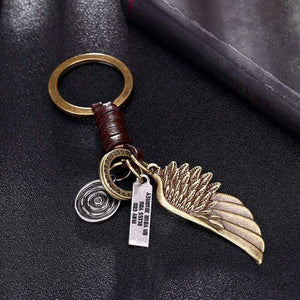 Single Angel Wing Keychain - To My Future Husband - No Matter Where You Are I Will Always Be There - Gkak24001