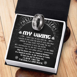 Skoll & Hati Rune Ring - My Viking - I Do Believe In Fate And Destiny - Grk26005