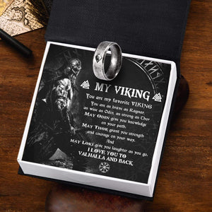 Skoll & Hati Rune Ring - My Viking - You Are My Favorite Viking - Grk26001