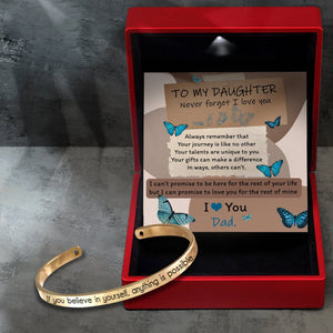 Skull Bracelet - Butterfly - From Dad - To My Daughter - I Love You - Gbzf17017