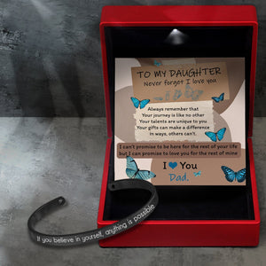 Skull Bracelet - Butterfly - From Dad - To My Daughter - I Love You - Gbzf17017