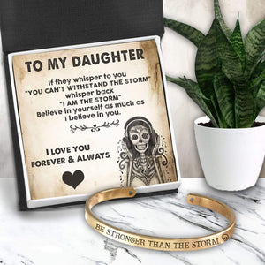 Skull Bracelet - Skull & Tattoo - To My Daughter - I Am The Storm - Gbzf17007
