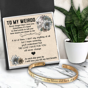 Skull Bracelet - Skull - To My Weirdo - How Much You Mean To Me - Gbzf13003
