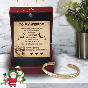 Skull Bracelet - Skull - To My Weirdo - I Will Love You Till My Last Breath - Gbzf13002