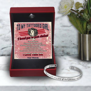 Skull Bracelet - Tattoo - To My Tattooed Girl - I Loved You At Your Darkest - Gbzf13004